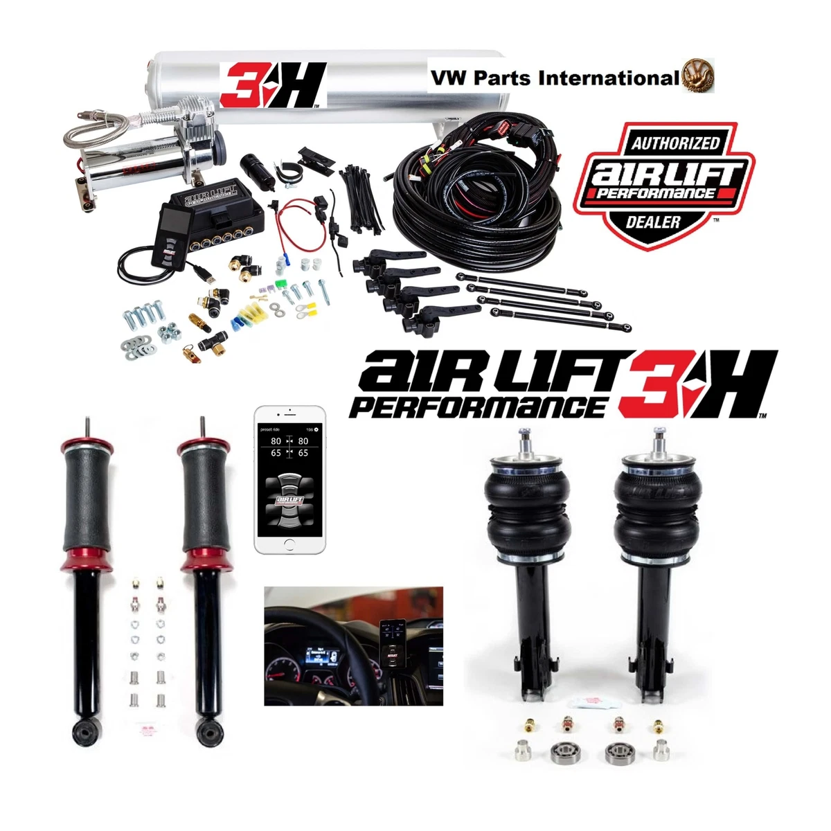 AST Suspension Lowering Springs (60mm/40mm) - 1994-1997 Volkswagen Vento 1.6/2.0/DSL (MKIII/1HXO) main image 1