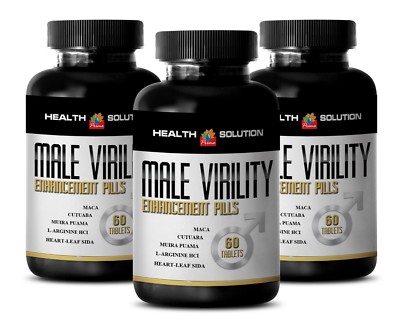 Libido Enhancement - MALE VIRILITY - Maca bulk - 3 bottles