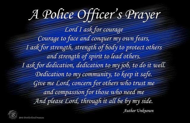 A Police Officer's Prayer 24x36 Inch Poster | eBay