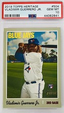 2019 Topps Heritage Vladimir Guerrero Jr RC Rookie Card PSA 10 💎 High Number SP