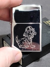 2002 Dalmatian Paw Patrol House of Knives Polished Chrome Zippo Lighter - New