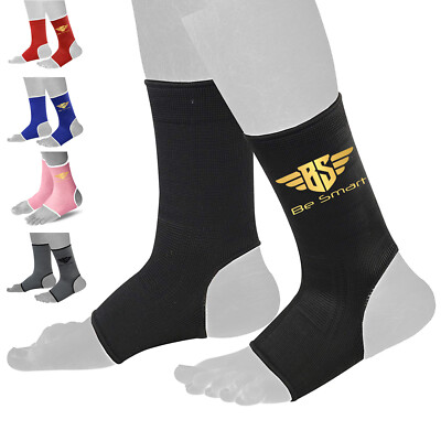 Ankle support Brace Leg Arthritis Injury Gym yoga Elastic sleeve Bandage (PAIR)