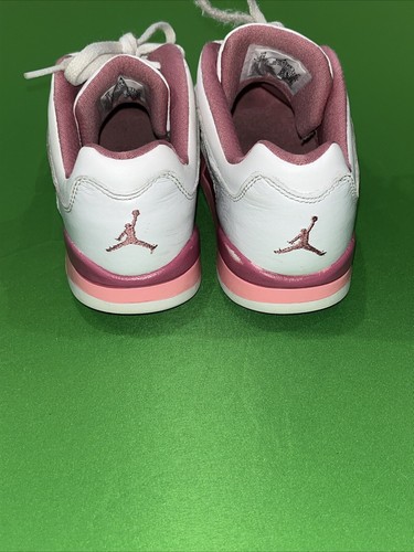 Air Jordan 5 retrò basso realizzato per la sua bacca del deserto DX4389-116 giovane taglia 2Y - Foto 5 di 8