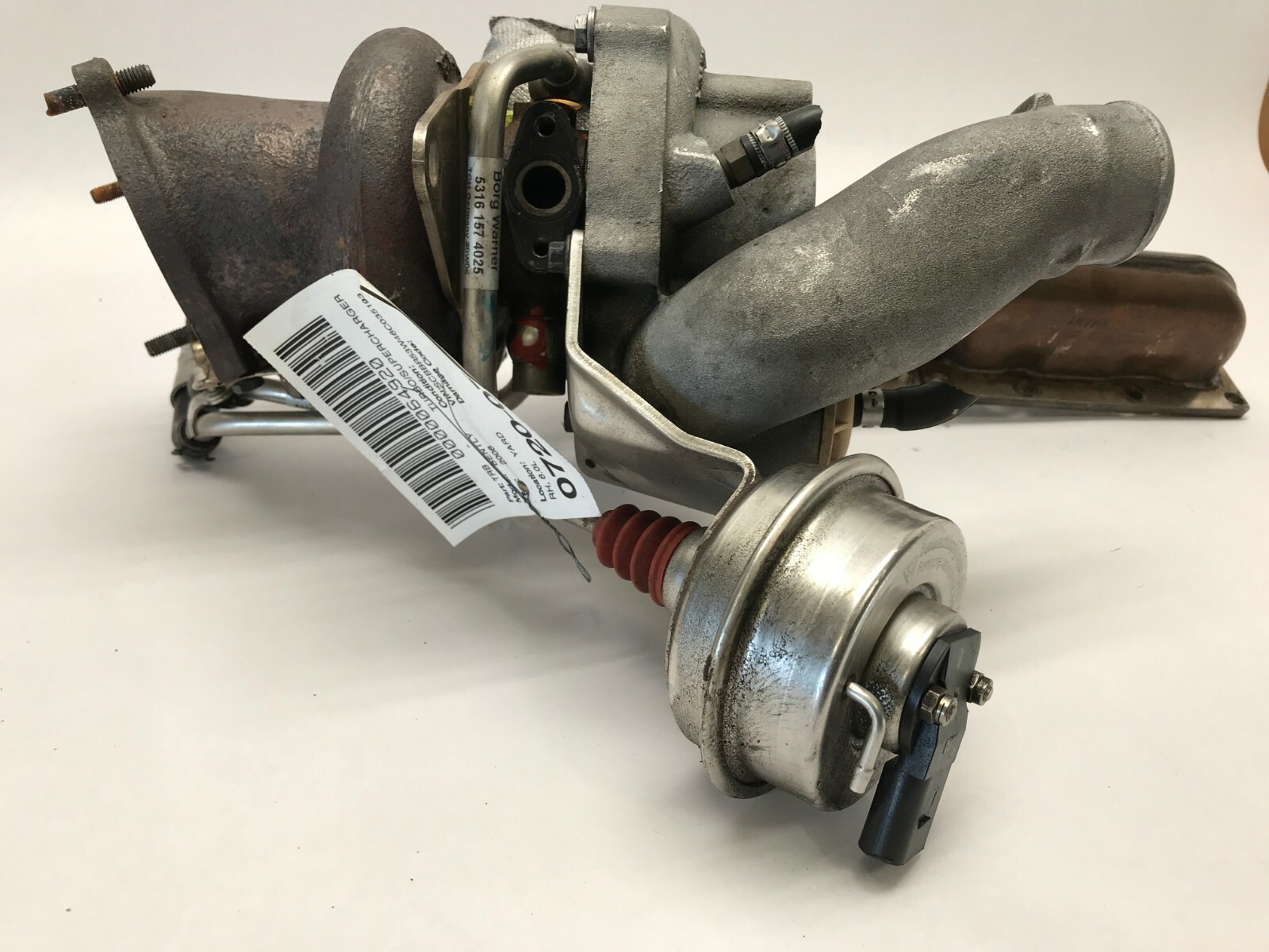 06-12 BENTLEY CONTINENTAL FLYING SPUR TURBO CHARGER RIGHT RH W/MANIFOLD W12 6.0