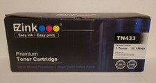 Brand New TN433 High Yield Black Toner Cartridge EZ INK BK Sealed in Open Box