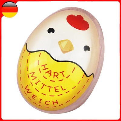 Color Changing Boiled Egg Timer Kitchen Cooking Yummy Alarm Tool (Yellow)