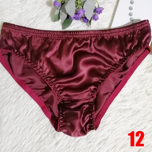 Men's Satin Silk Briefs Panties Lingerie Knickers Breathable Underpants L-2XL - 第 24/26 張圖片