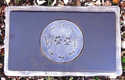 Dog bench top mold plaster concrete cement garden mould 22'' x  13.5'' x 2.25''