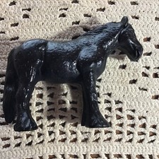 Antique heavy cast iron horse door stop