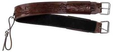 HORSE BACK FLANK REAR CINCH GIRTH LEATHER WESTERN SADDLE TOOLED FREE SHIPPING