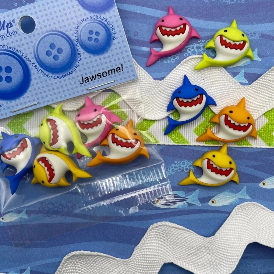 Dress It Up Buttons! - SEASIDE BEACH SUMMER FOOD TREATS ZOO JUNGLE  *55 options* - Image 3 of 4