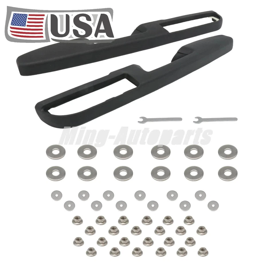 Front LH and RH Door Armrest Repair Black for 2010-2014 Chevrolet Suburban 1500 - Image 3 of 4