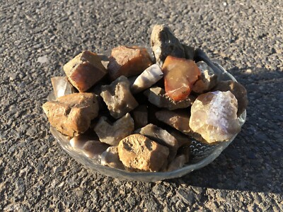 Feuersteine, Flintsteine, Heilsteine - 1 kg schöne bunte Mischung