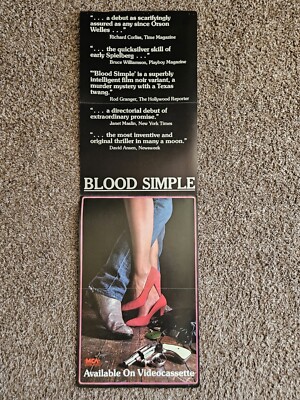 Blood Simple Movie Video Store Display Rare