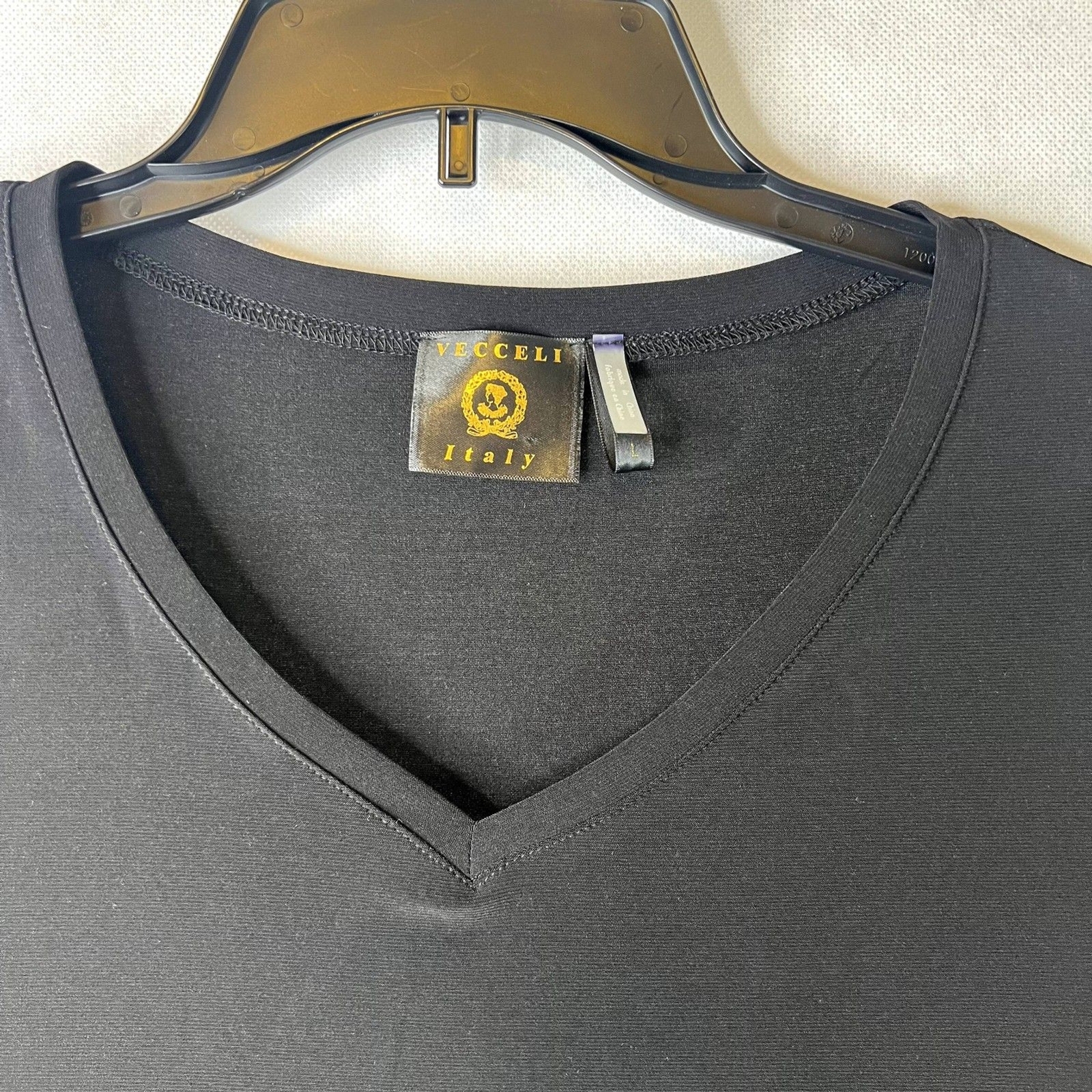 Vesseli Italy Basic Black Side Button Detail Stap… - image 3