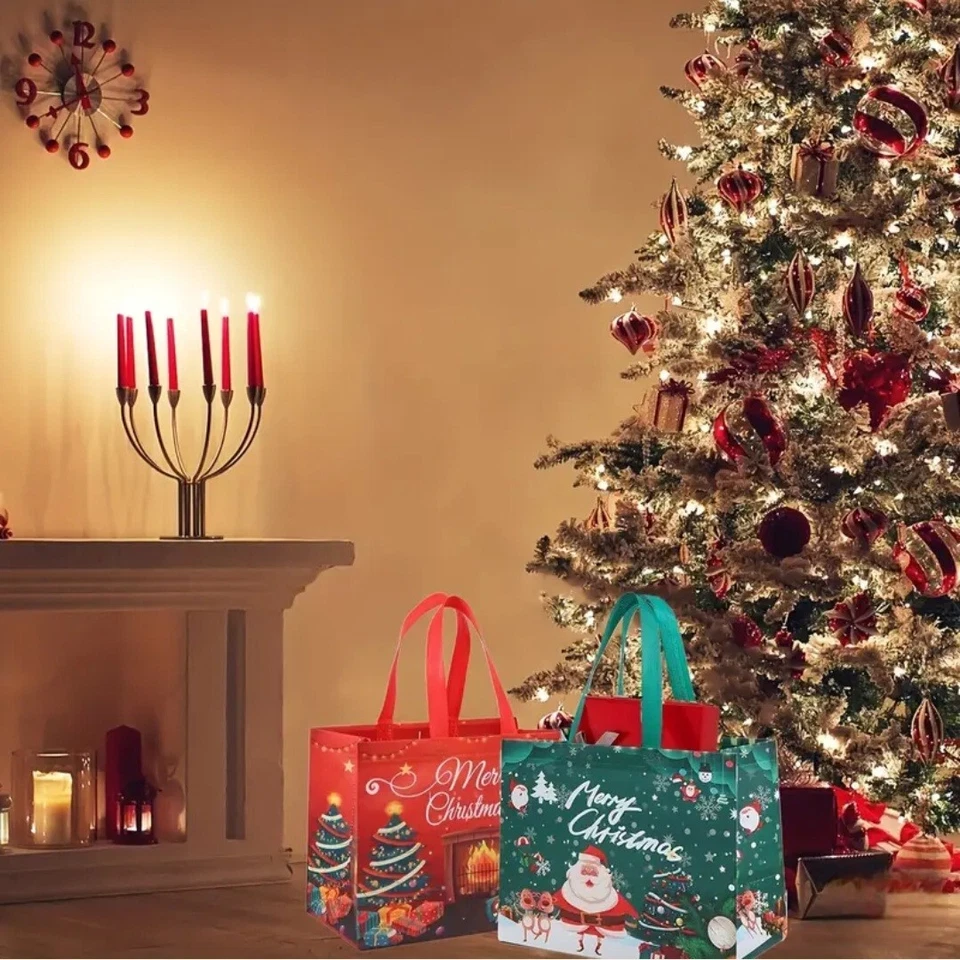 Bolsas de Navidad Regalos Reutilizables Bolso de Compras Boda Fiesta Impermeable Nuevo Foto 2 de 4