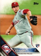 2016 Topps Baseball #2 - Jerad Eickhoff RC - Philadelphia Phillies  16-702