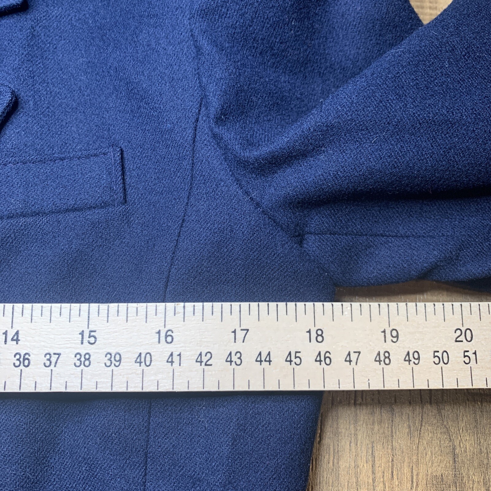 Pendleton Petite 100% Wool Blazer 2 Button Blue W… - image 6