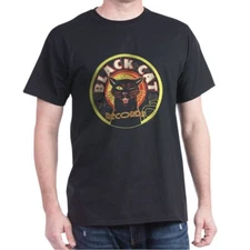 Black Cat Records Funny Music Animal Unisex T-Shirt