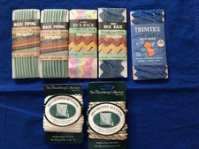 NEW IN PKG - mixed lot of 7 trims - Hirschberg Collection, Wrights and Trimtex