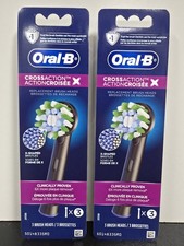 Oral-B Cross Action Replacement Brush Heads Black 3 ct. Lot of 2 NEW/SEALED