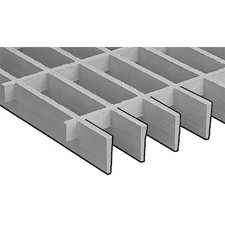 Fibergrate 282000.041 Fiberglass Moltruded Grating, 4 Ft Span, Grit-Top, Corvex