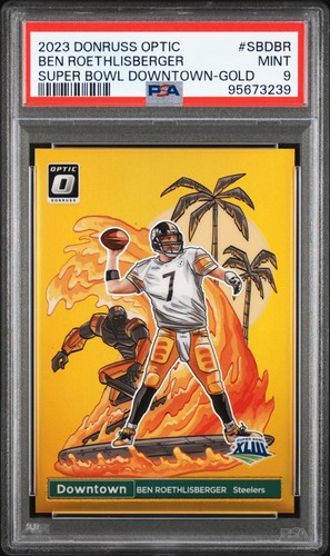 Ben Roethlisberger [Gold] #9 2023 Panini Donruss Optic Super Bowl Downtown card