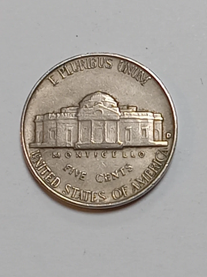 1942 D Jefferson níquel RPM (D sobre D horizontal), DDO, RDA Foto 2 de 4