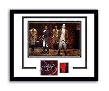 Hamilton Autographs 11x14 Framed Photo Lin-Manuel Miranda Leslie Odom Jr.  ACOA