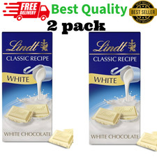 Lindt Classic Recipe White Chocolate Candy Bar 2 Pack 4.4oz Each