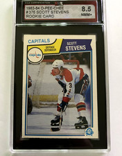 1983-84 Scott Stevens O-Pee-Chee #376 Rookie Card  KSA 8.5. rookie card picture