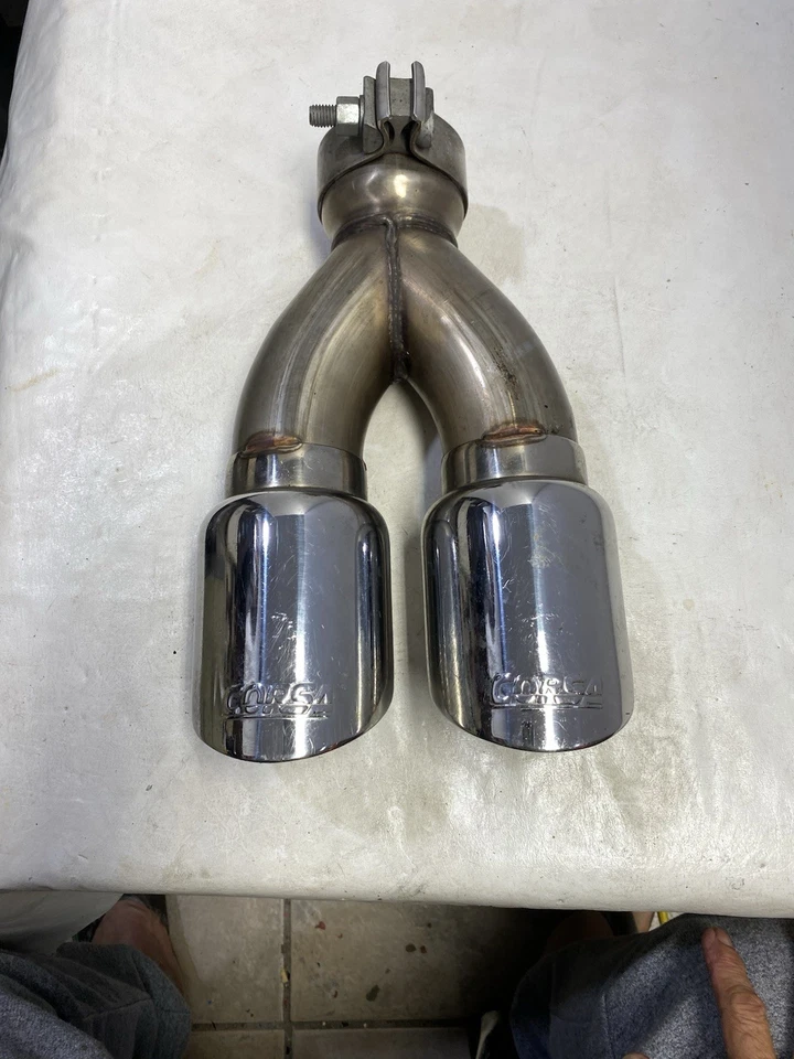 CORSA Dual Polished Tips for C4 C5 Corvettes GM V8 1 Only - Image 2 of 4
