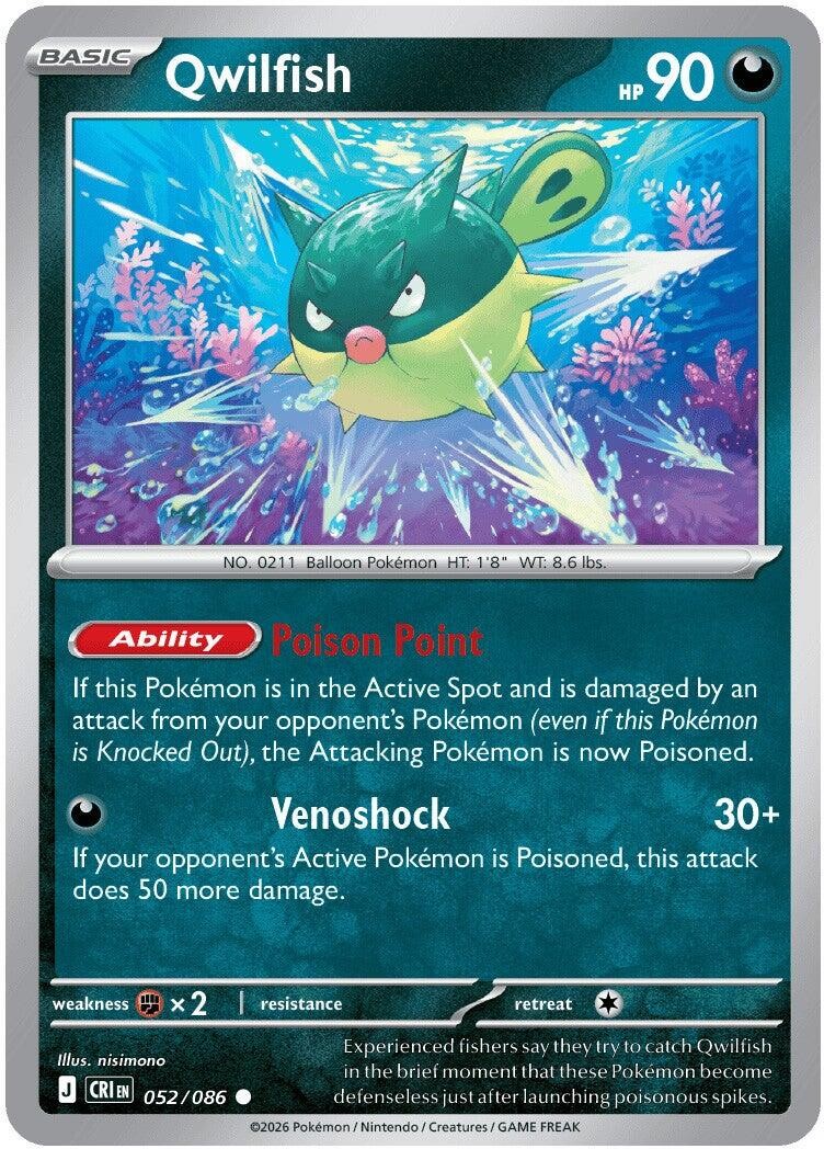 Pokémon Qwilfish [CRI - 052/086] B04-C-39283802