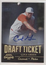 2011 Playoff Contenders Draft Tickets Signatures Cole Green #DT45 Auto 4m3
