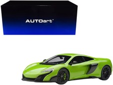Mclaren 675LT Napier Green with Black Wheels 1/18 Model Car by Autoart h2 Mcla