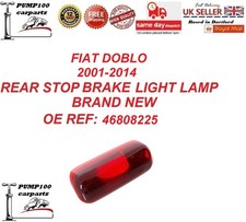 FOR FIAT DOBLO 2001-2014 3RD REAR HIGH LEVEL DOOR STOP BRAKE LAMP LIGHT LENS NEW