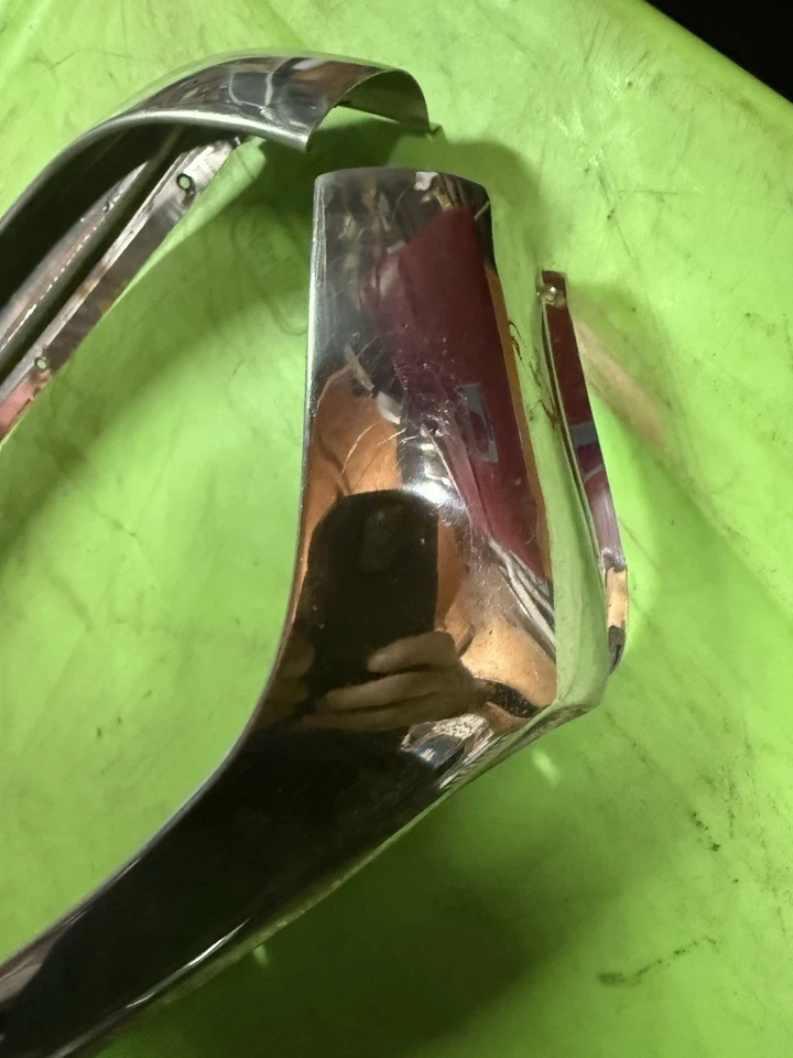 Ford Fairlane 1955 1956 convertible exterior pilar A moldura de acero inoxidable diestro derecho pr Foto 4 de 4