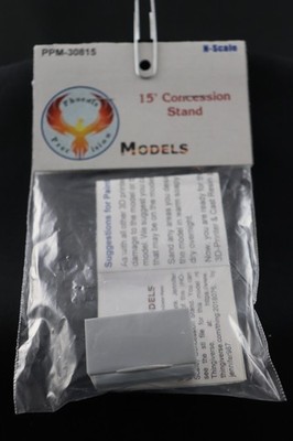 N Scale Phoenix Precision Models 15' Concession Stand