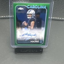 🖊Bryce Young /99 2024 Topps Chrome Green Refractor Auto BA-BYO