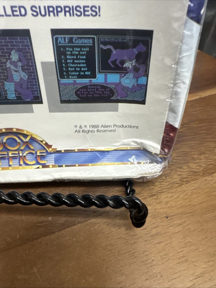 Vintage 1988 Box Office Alf's Party Kit PC Game Box Office New In Box - Image 3 of 4