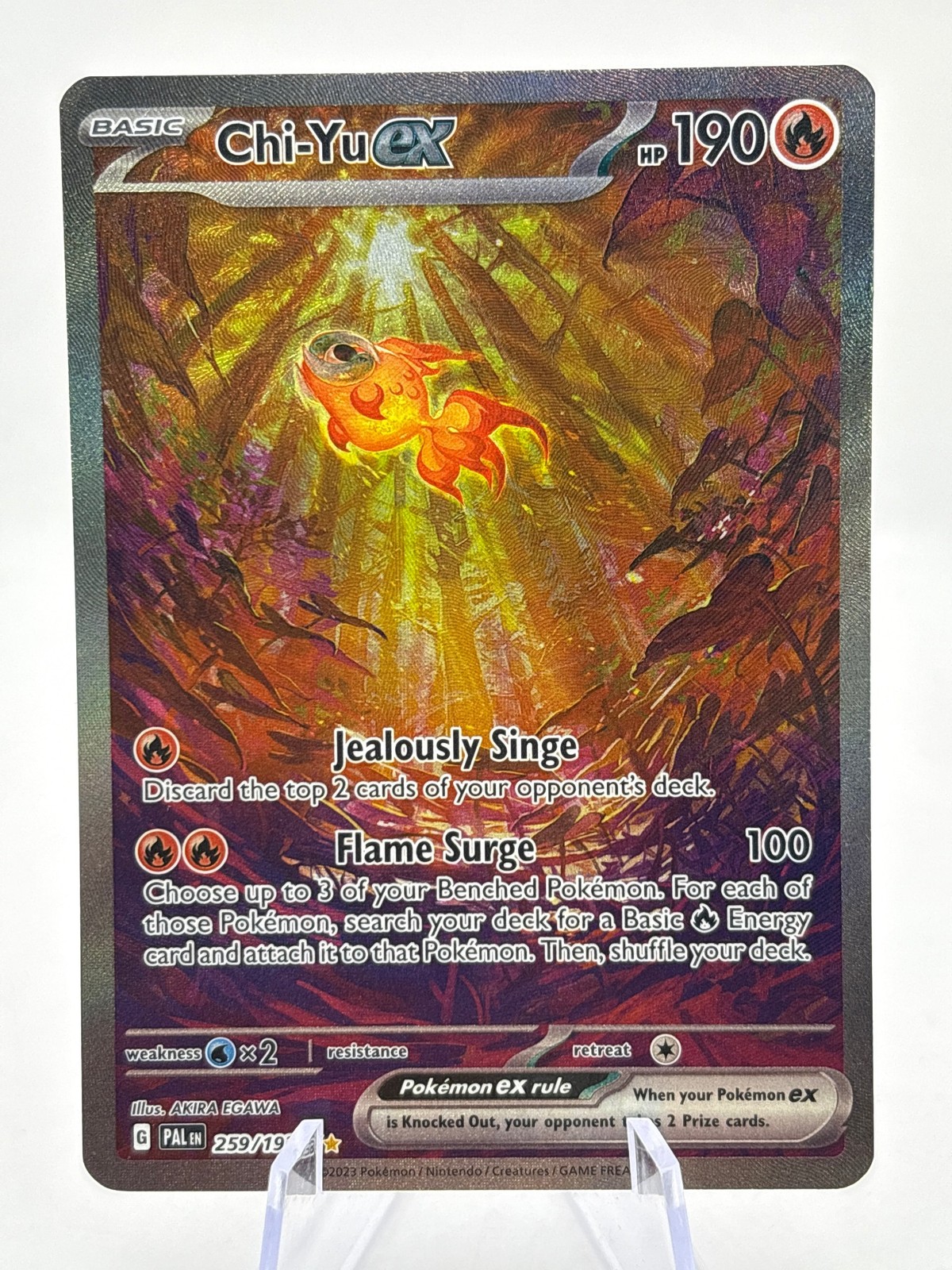 Pokemon TCG Paldea Evolved - Chi-Yu EX 259/193 Special Illustration Rare NM
