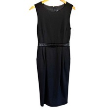Dolce & Gabbana Black Sleeveless Midi Shift Dress - size 38