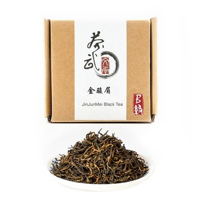 JinJunMei Black Tea Loose Leaf Chinese Hong Cha, 3.5oz 100g 1 PCS Bag Drink