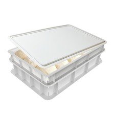 Pizzaballenbox 40x30cm Pizzabox Teigwanne f&uuml;r Pizzateig G&auml;rbox Sauerteigbox DE