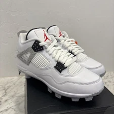 Nike Air Jordan 4 Retro MCS White Cement Grey HQ0209-106 sz 8.5 Men's Baseball