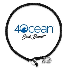 4Ocean braided bracelet Shark Edition - Black