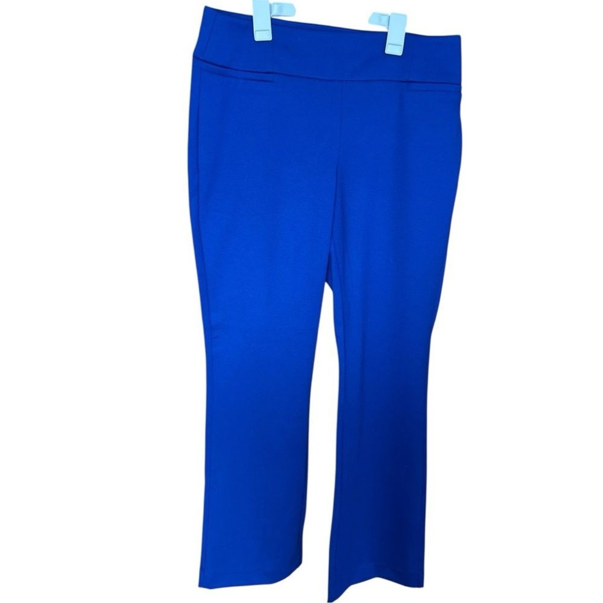 women royal blue dress pants New York & Company Bootcut Size Large New with tags Pintuck On Front35 inseam Royal Blue Formal Pants Suit