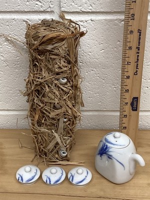 Vtg NOS Lot Of 3 Porcelain Soy Sauce Dispensers-MINO For N.Y.K Line-Japan Made