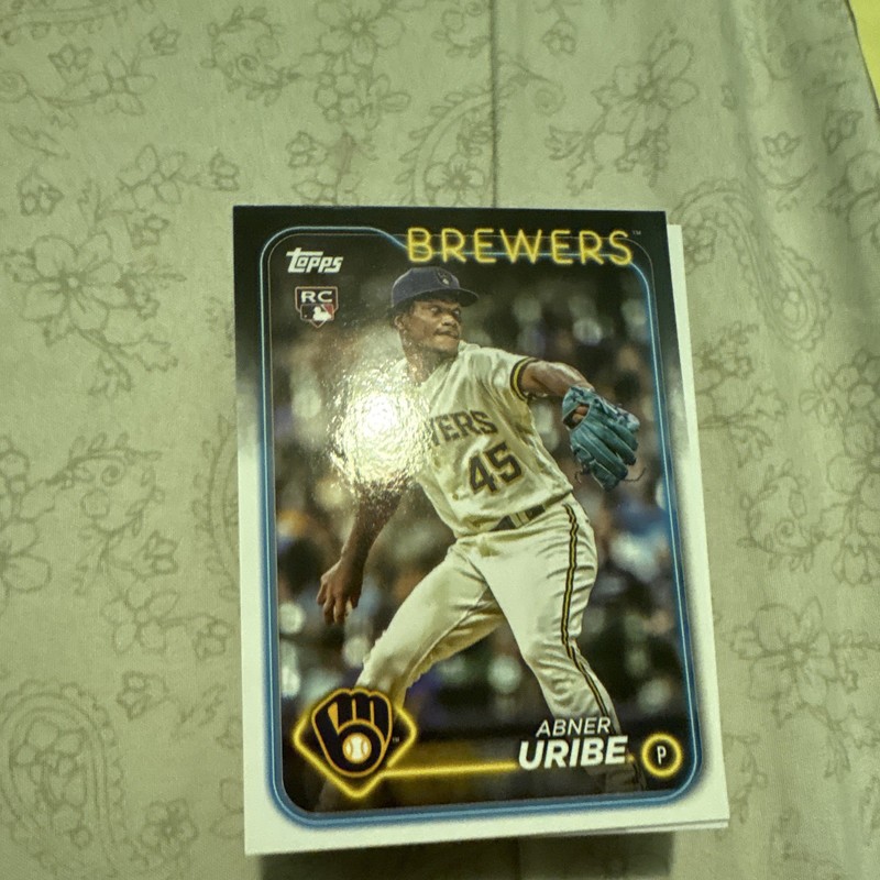 Topps MLB Baseball Card Lot - Uribe Brewers RC, Florial Yankees, Carroll RC