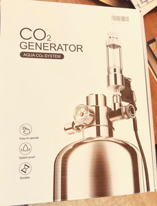 Clscea Aquarium Co2 System Generator, Stainless Steel, Carbon Dioxide Reactor.